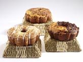 Three Gourmet Coffee Cakes